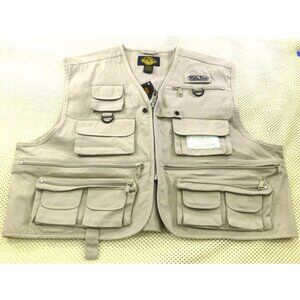 NWT White River Fly Shop 20 Pocket Tan Fishing Vest Med Breathable & Water-Resis